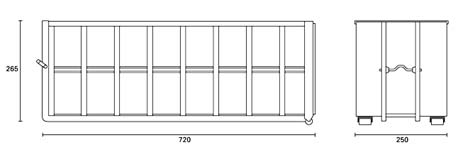 Abrollcontainer 40 cbm