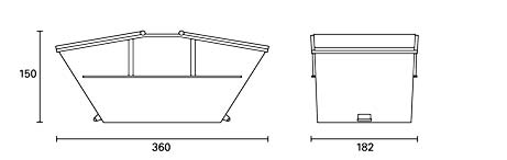 Deckelmulde 7 cbm