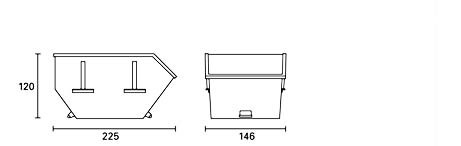 City-Mulde 3 cbm